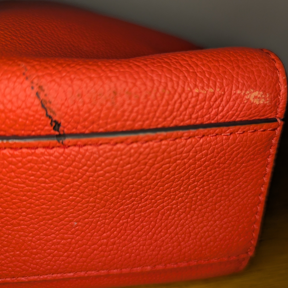 Kate Spade Larchmont Avenue Logo Tory Crossbody - Red - EUC - Picture 7 of 13
